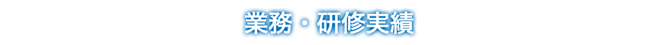 業務・研修実績